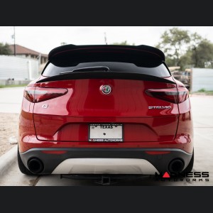 Alfa Romeo Stelvio Rear Spoiler - Carbon Fiber - Mid Spoiler